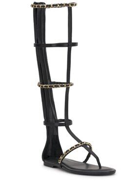 79$ INC International Concepts Harini High-Rise Gladiator Sandals Size 6 Black